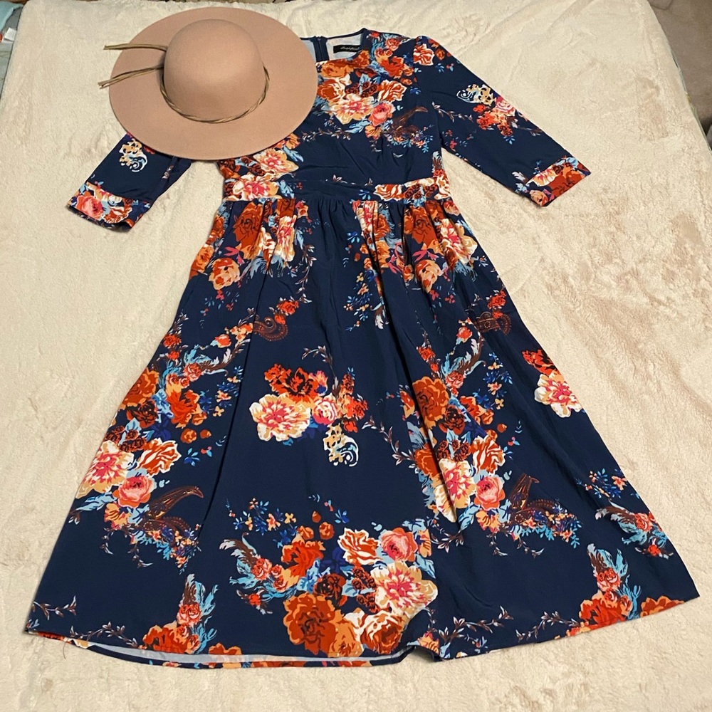 Blue Floral Dress